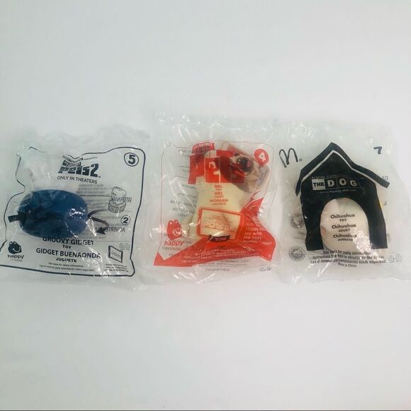 mcdonalds happy meal toy lot the secret life of pets and the dog 2005 2016 2019 - Picture 2 of 10